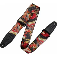 Levy'#pove#s Eastern Harmony Guitar Strap Red Dragon