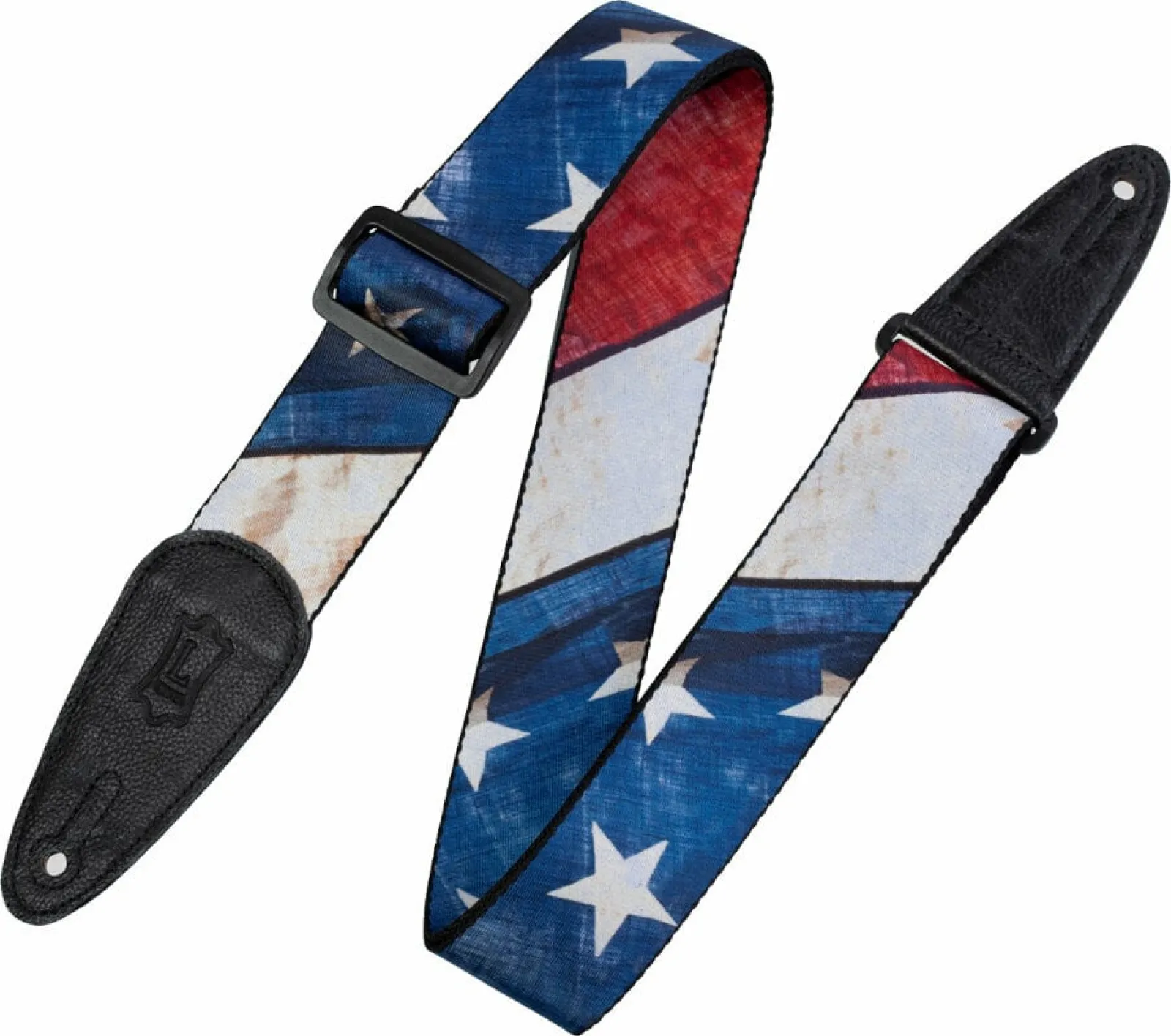 Levy's Flag Textile Guitar Strap Pattern US