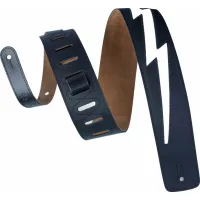 Levy's Larsen Leather Deluxe Gitárszíj Lightning Bolt