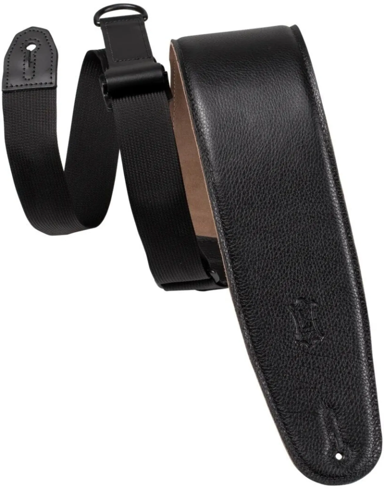 Levy's Leather Right Height Guitar Strap Black & Tan