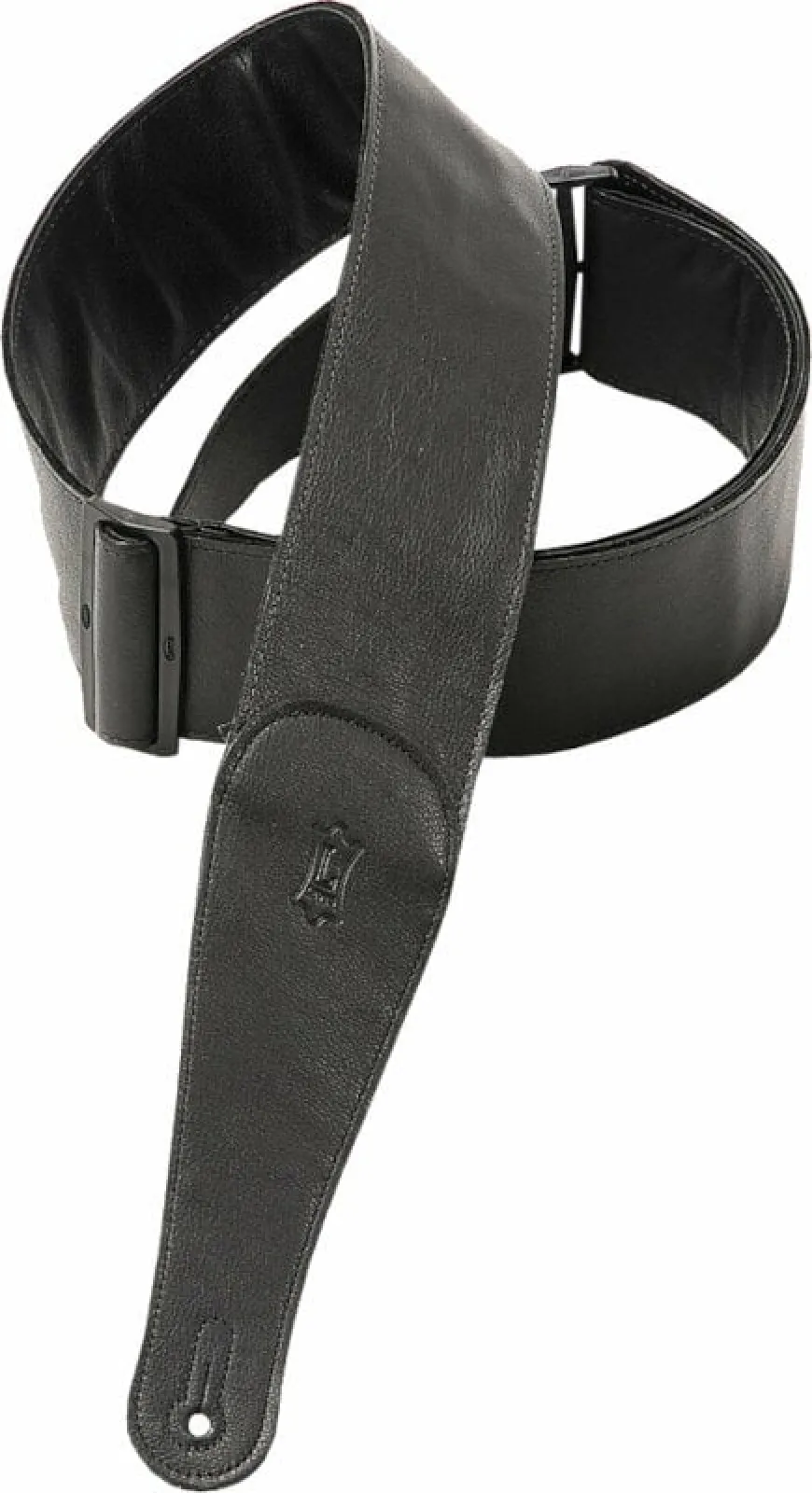 Levy's Leather Tri Glides 3.0 Guitar Strap Black