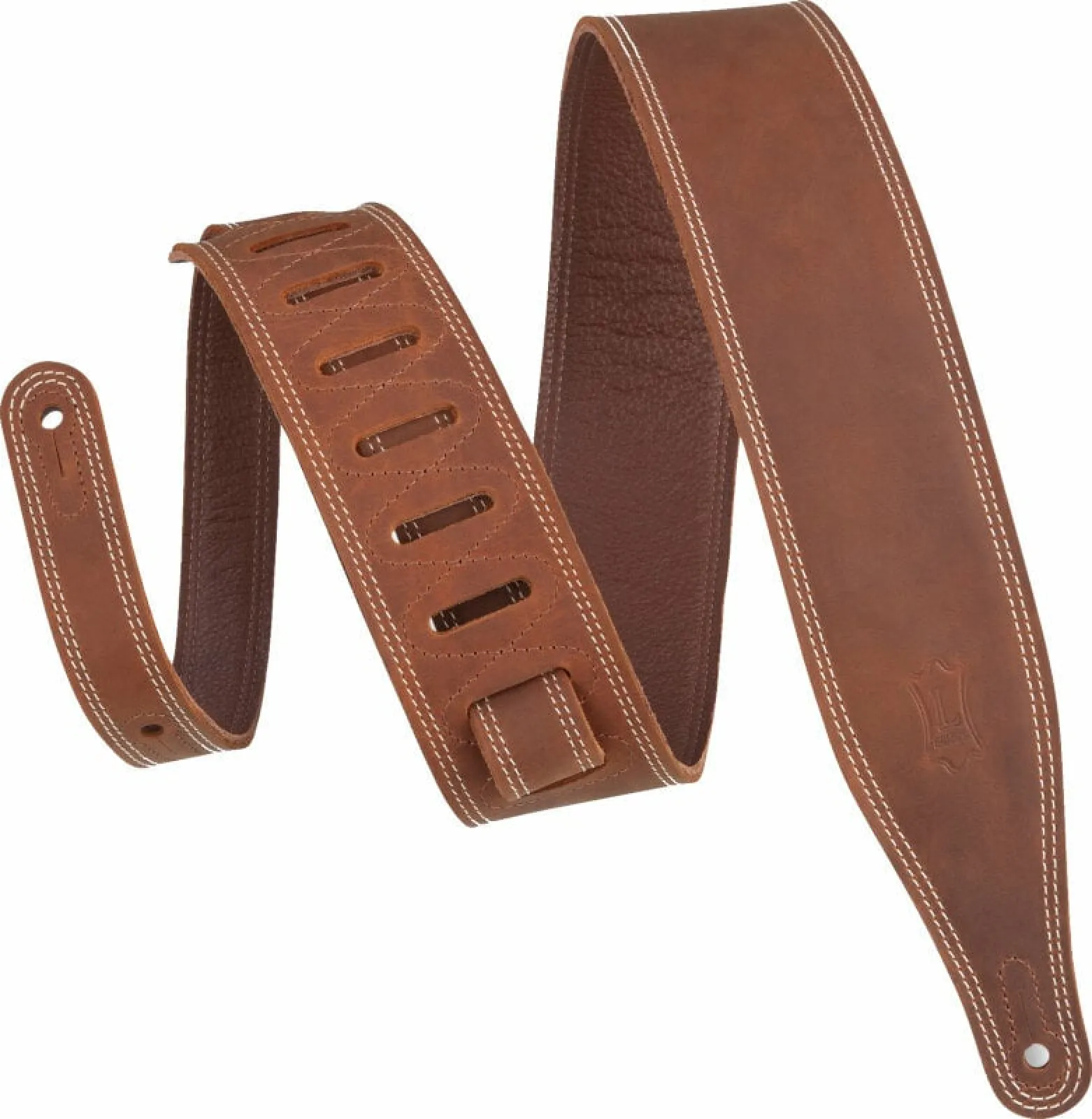 Levy's Like Butter 2.5 Gitárszíj Double Stitched Brown