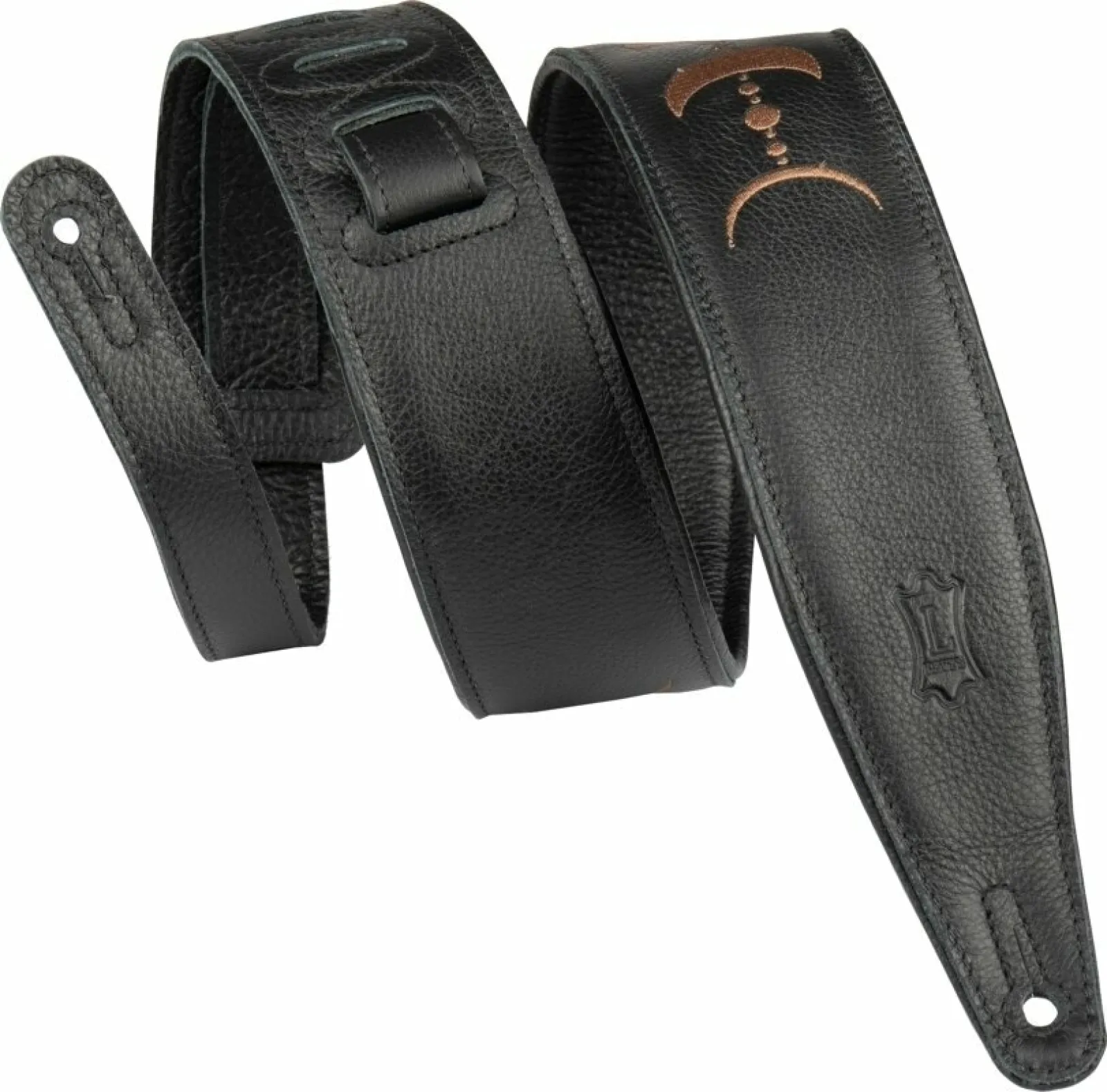 Levy's Moon Phases Guitar Strap Black/Brown
