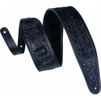 Levy's Oak Embossed Gitárszíj Black