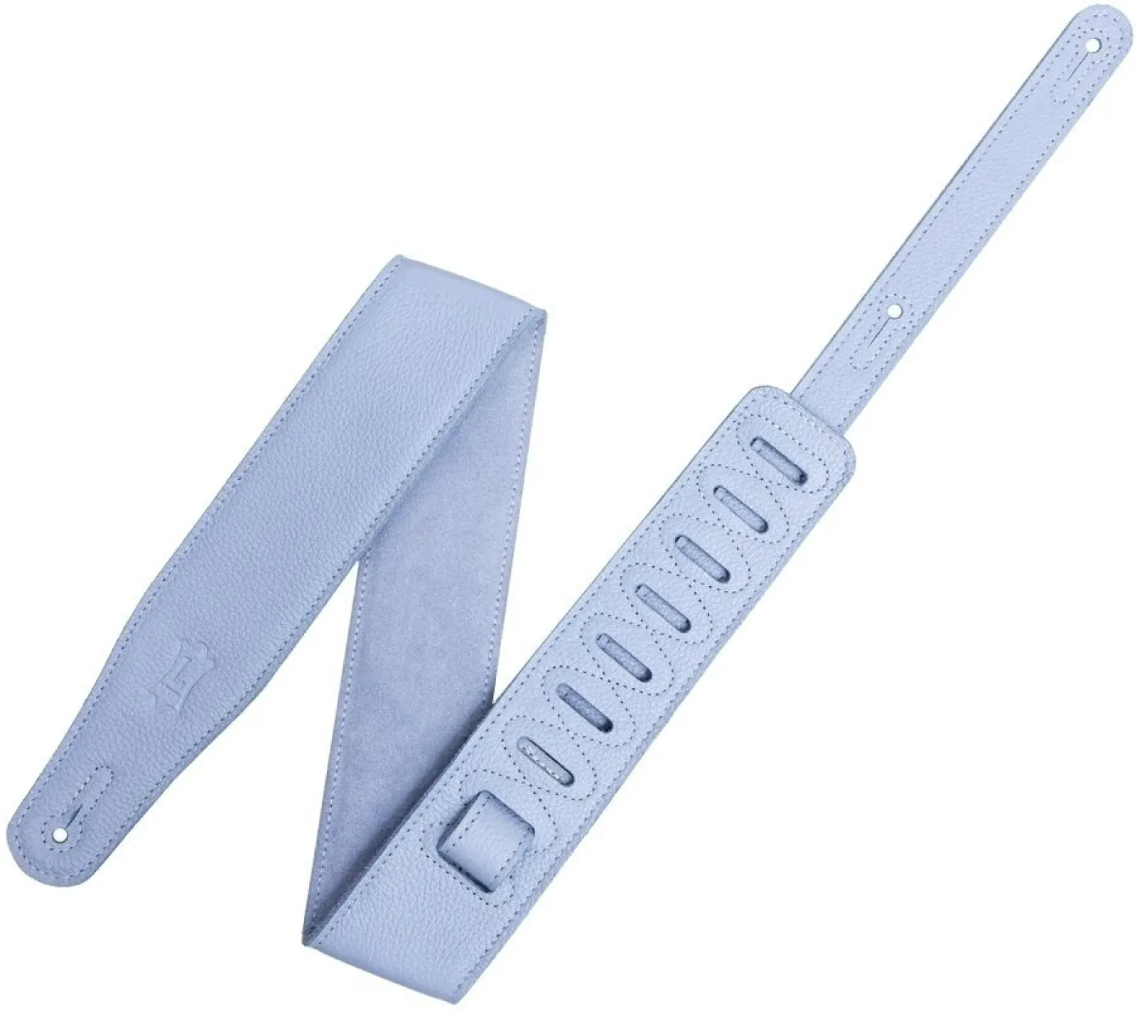Levy's Pastel Leather Gitárszíj Periwinkle