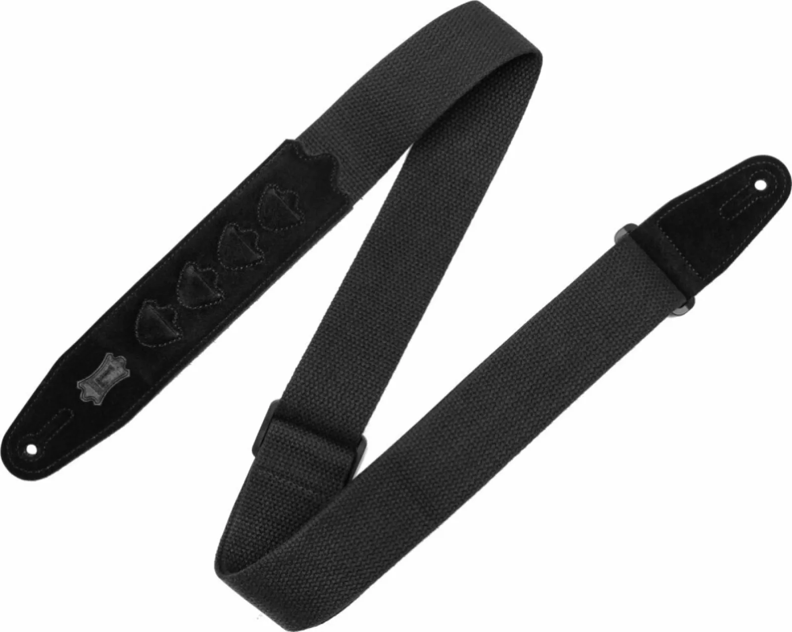 Levy's PickPocket Cotton Guitar Strap Black