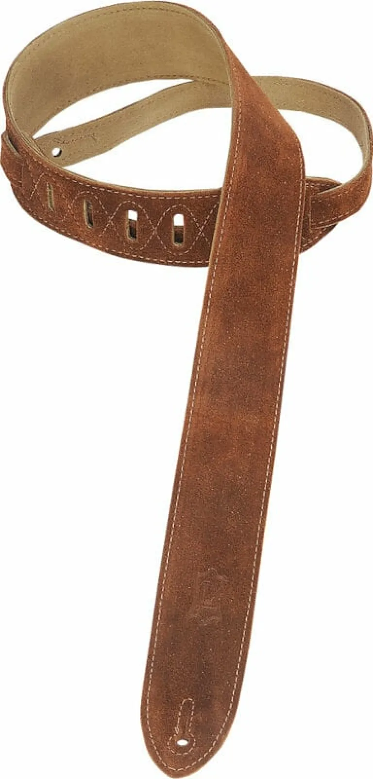 Levy's Simply Suede Guitar Strap Brown