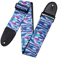 Levy's Stained Glass Textil gitár heveder Kaleidoscope Purple