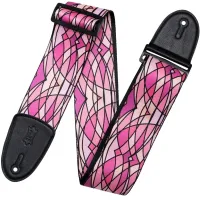 Levy's Stained Glass Textil gitár heveder Pink