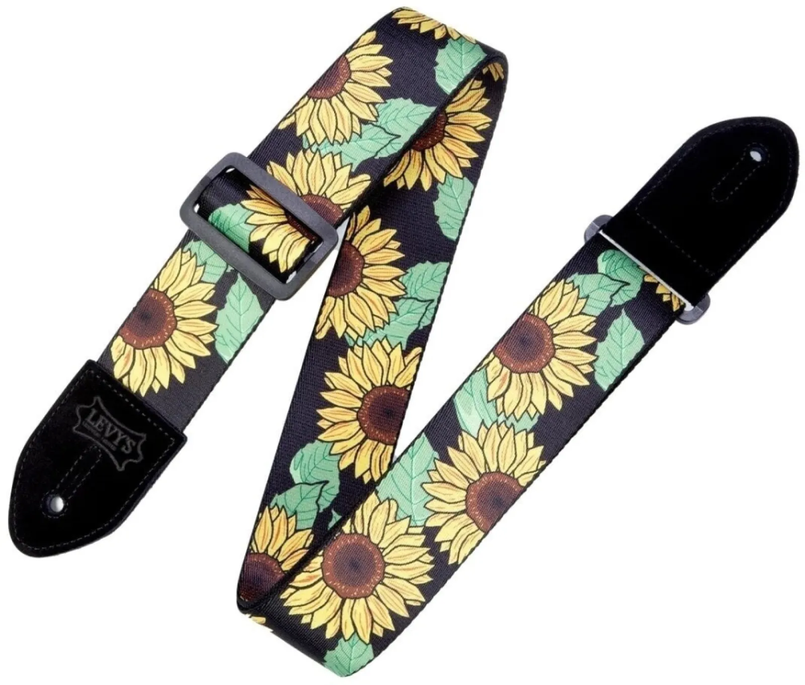 Levy's Suede Harmony Fabric Guitar Strap Sunflower