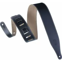 Levy'#pove#s Top Grain Standard Guitar Strap Black