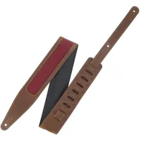 Levy'#pove#s Voyager Pro Guitar Strap Brown, Burgundy