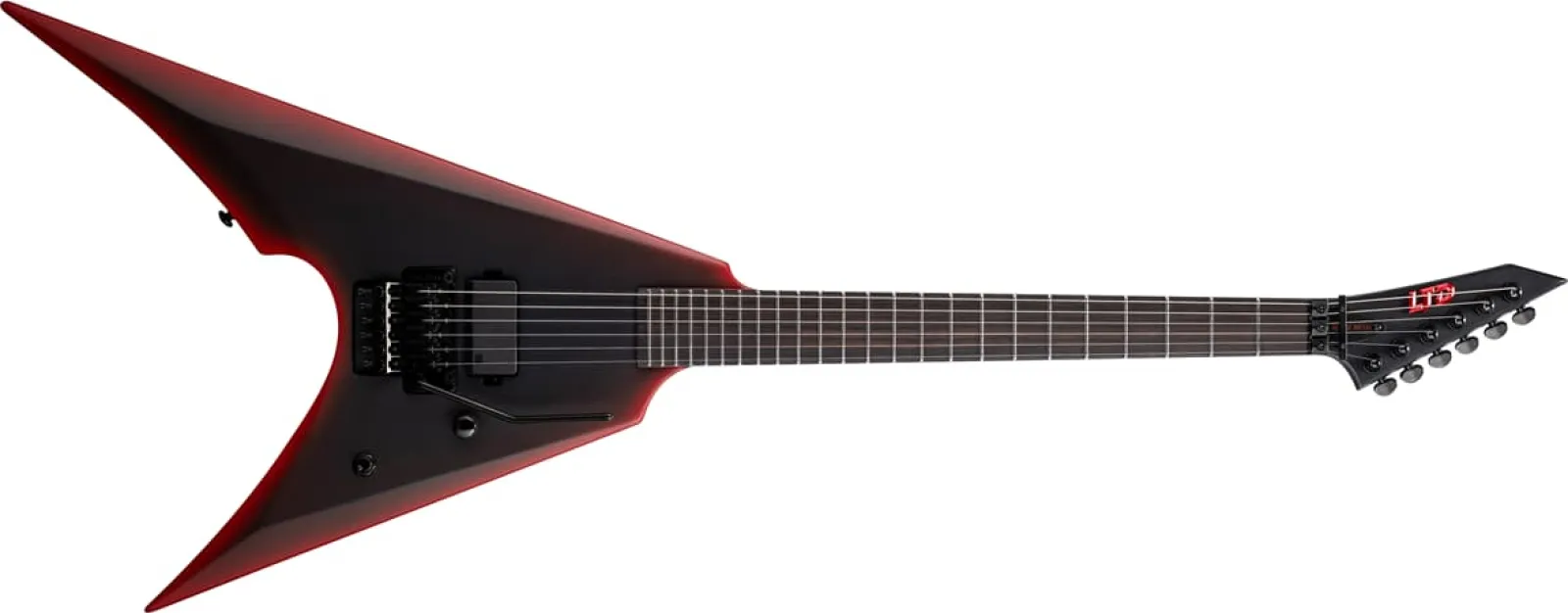 LTD Arrow Black Metal II Black Red Burst Satin
