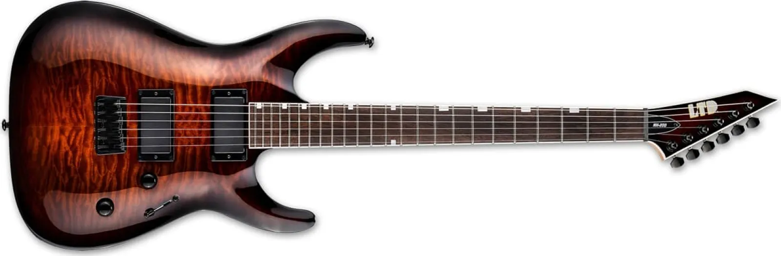 LTD MH-200HT QM DARK BROWN SUNBURST