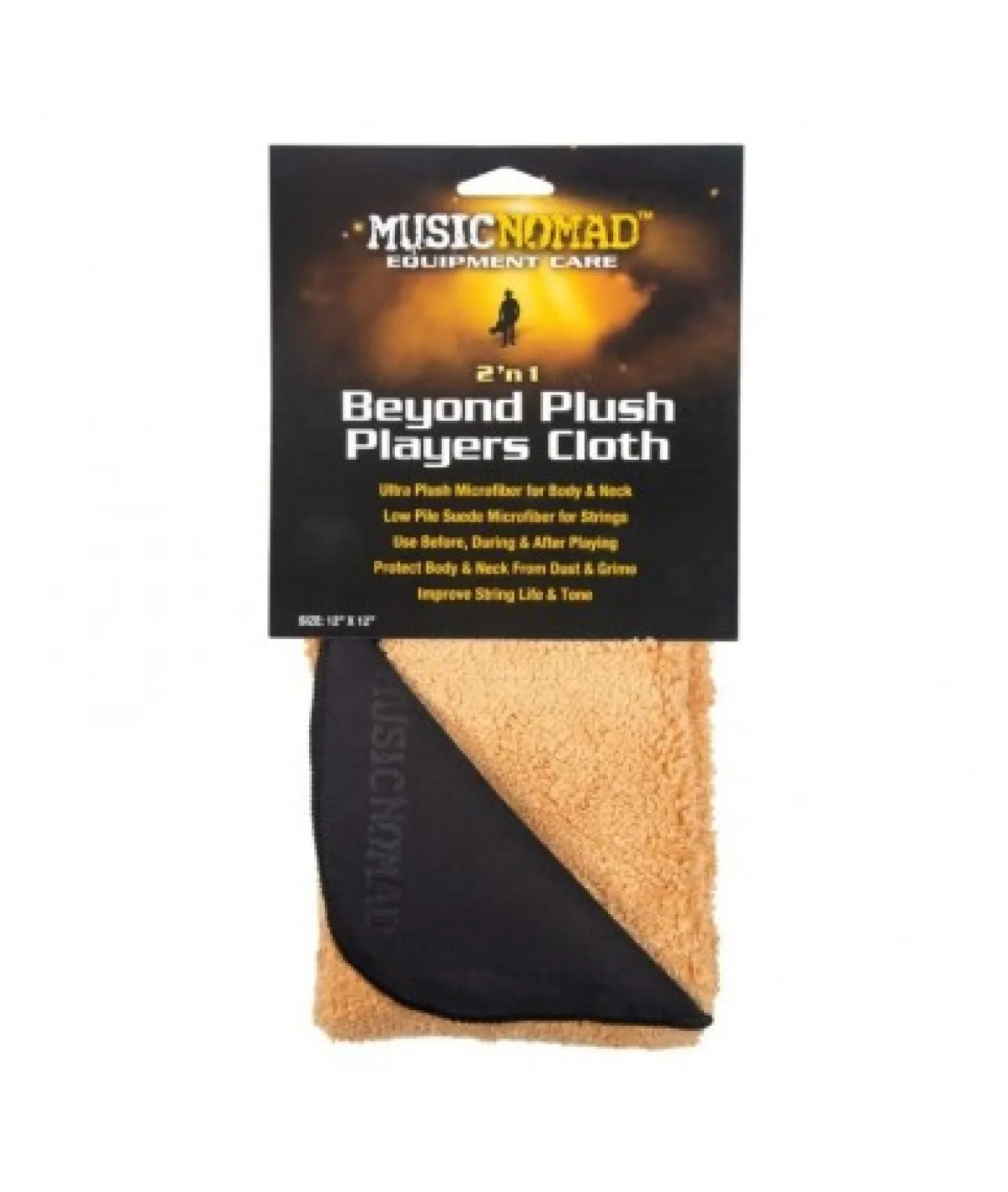 MusicNomad MN241 String and Instrument Cleaner Dual-Sided Cloth