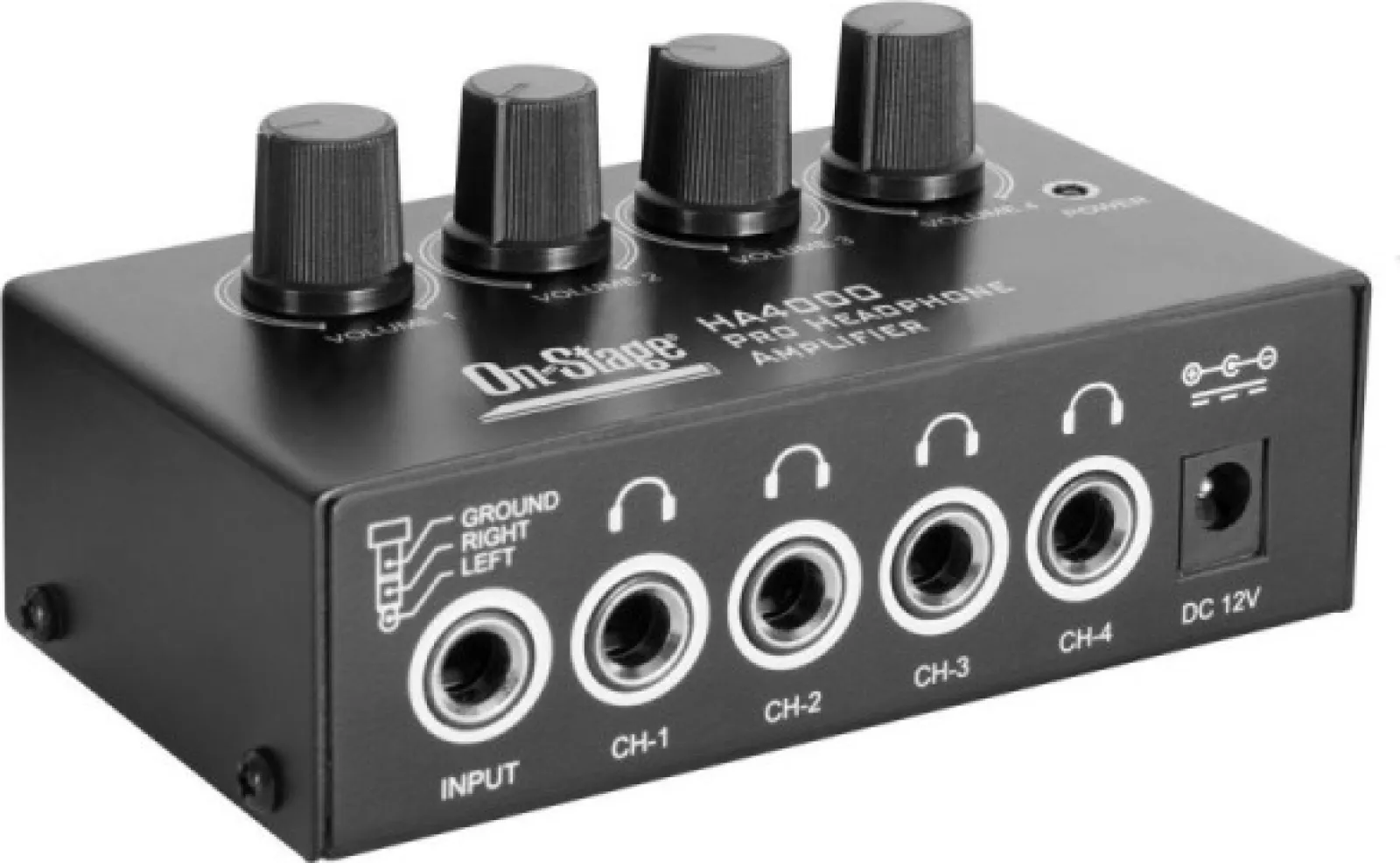 ON STAGE HA4000 4-CH Headphone Amplifier