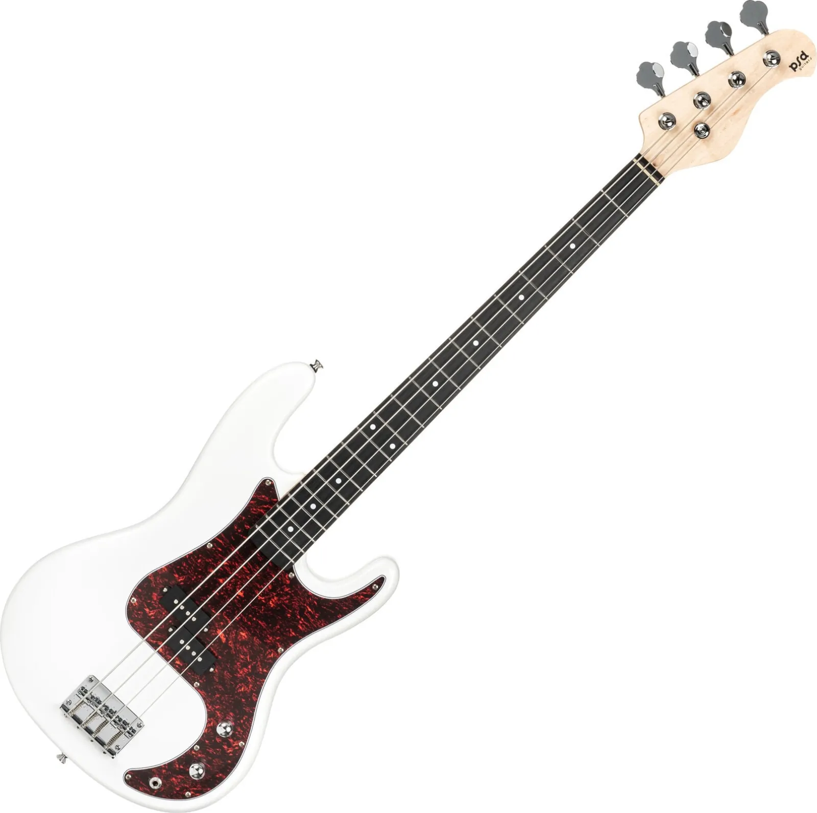 PSD Guitars PCB-100 White Electric Bass Guitar