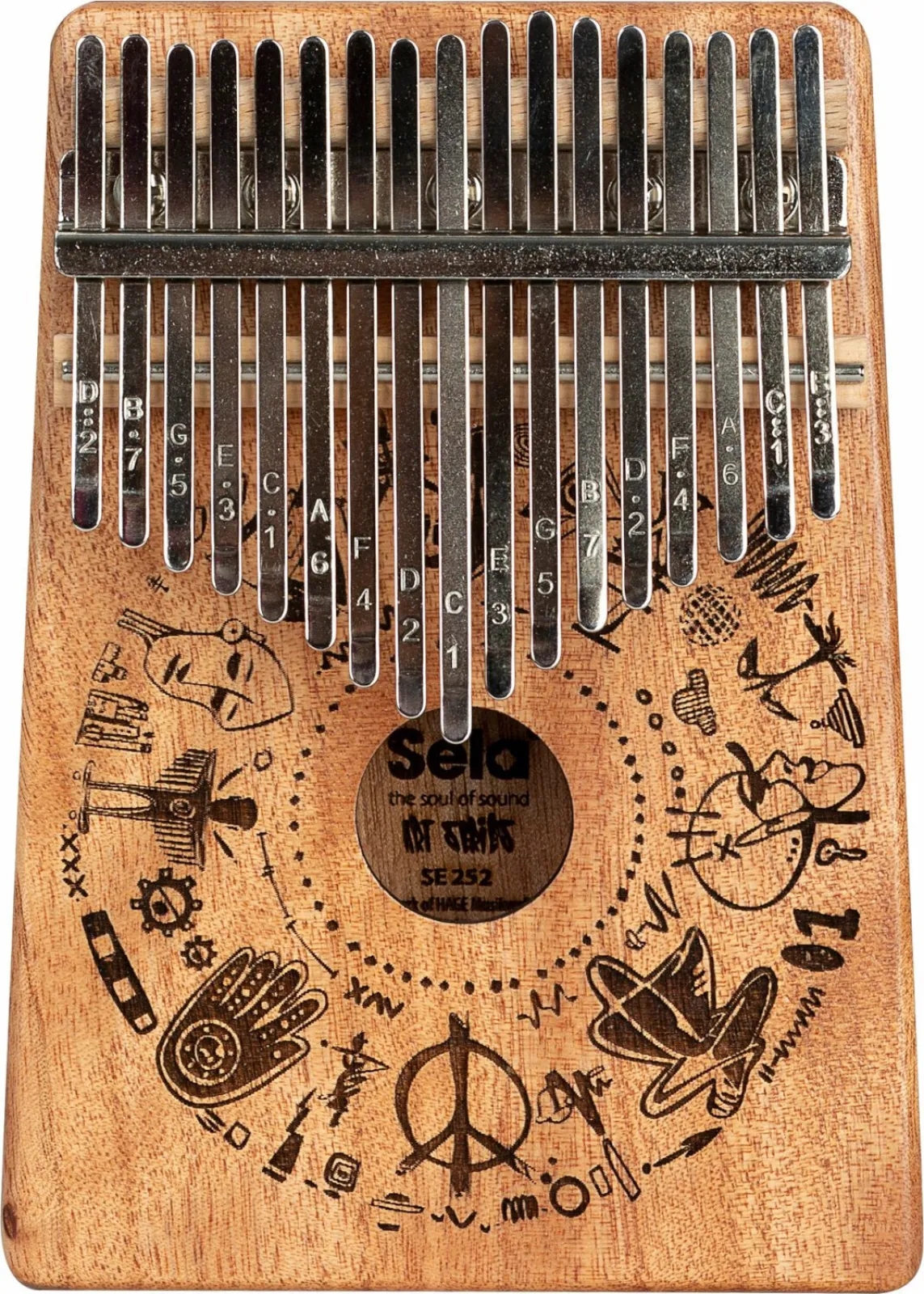 Sela SE 252 Art Series 17 Free Spirit Kalimba