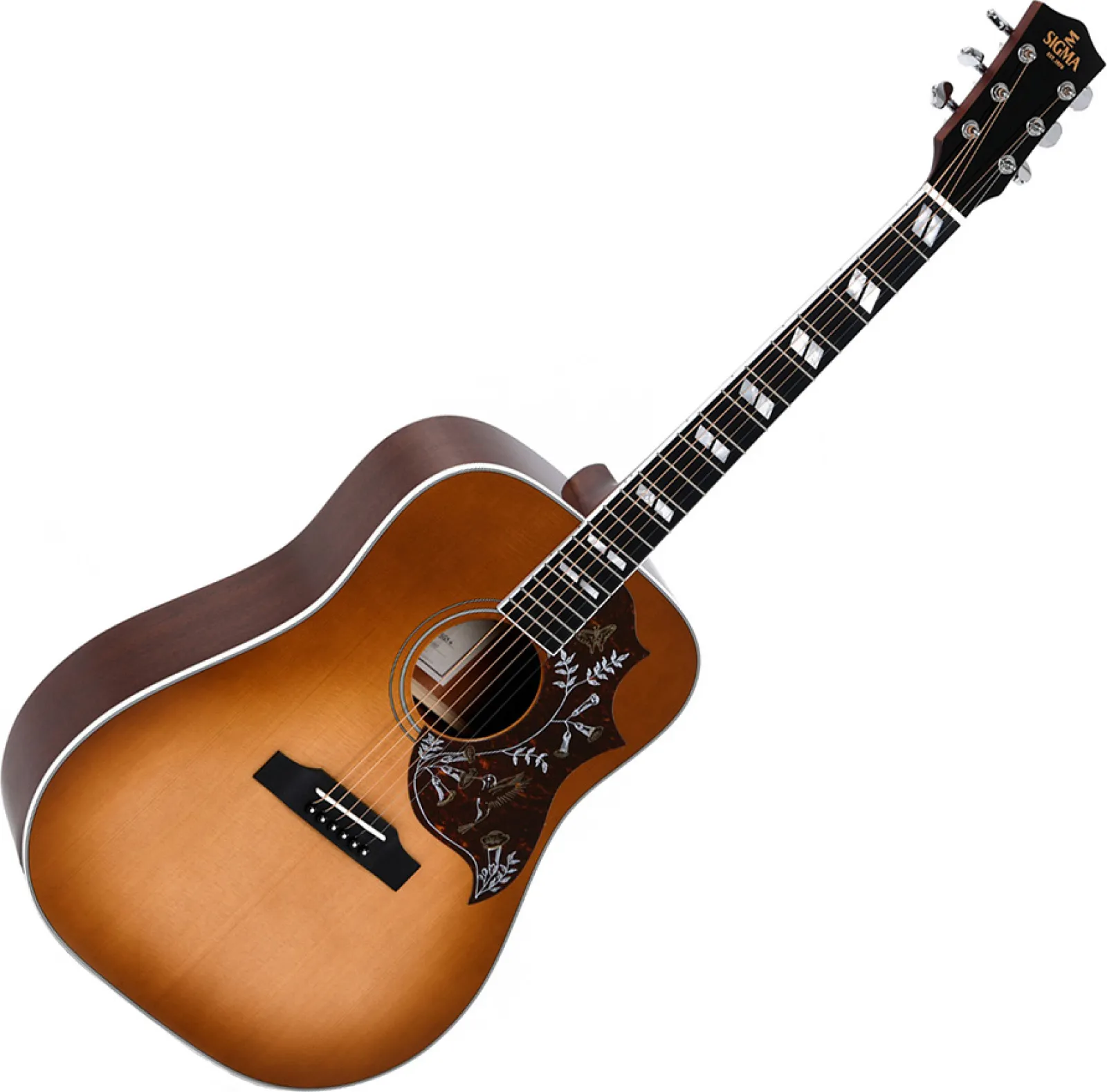 Sigma DM-SG5 sunburst electro-acoustic guitar