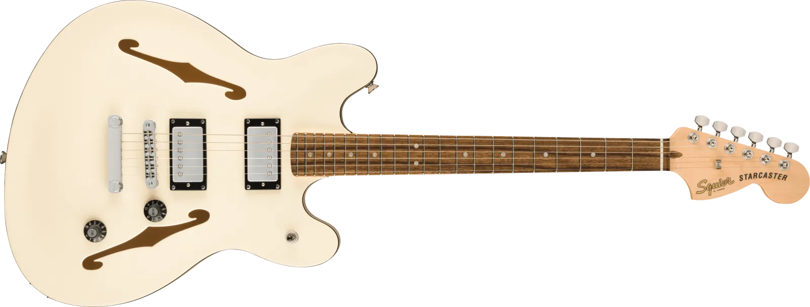 Squier Affinity Series Starcaster Deluxe Olympic White