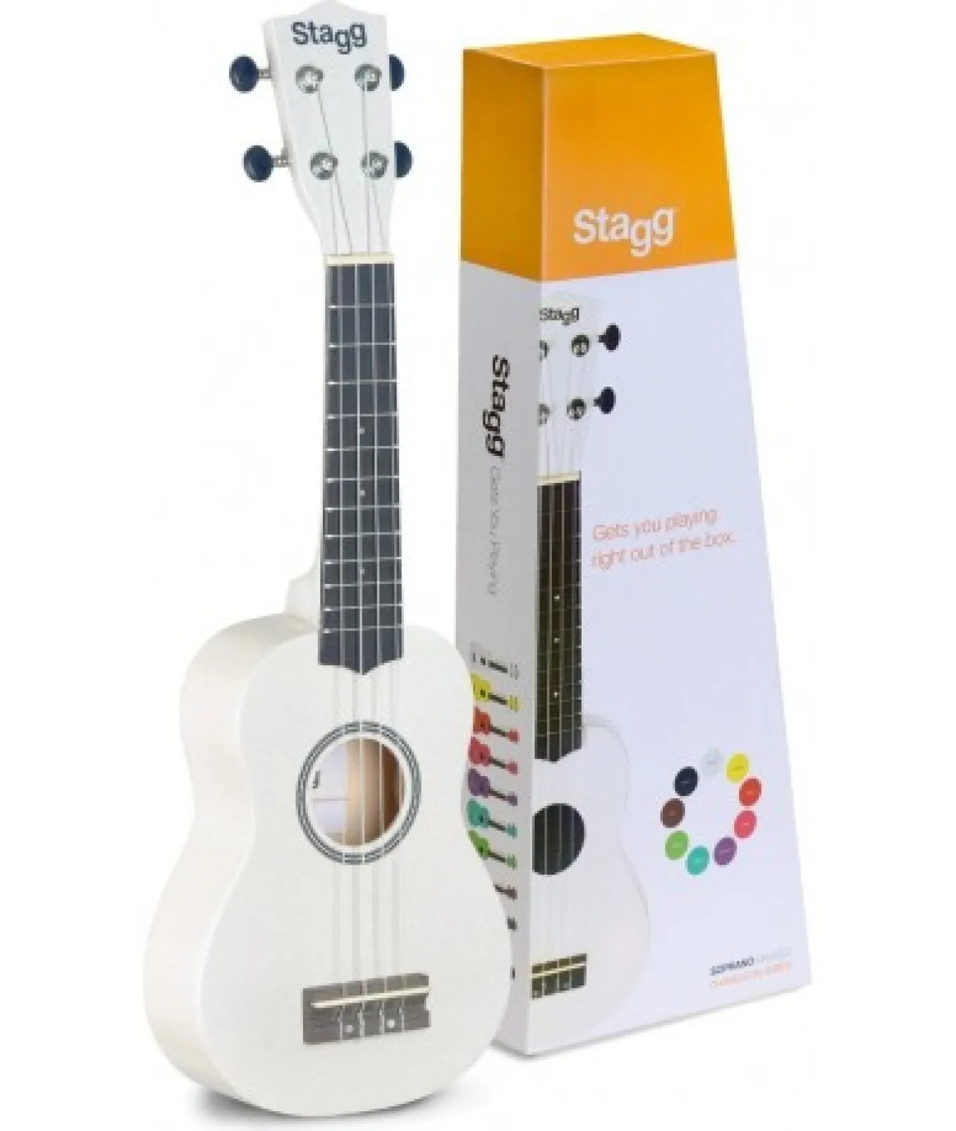 Stagg US-WHITE ukulele fehér