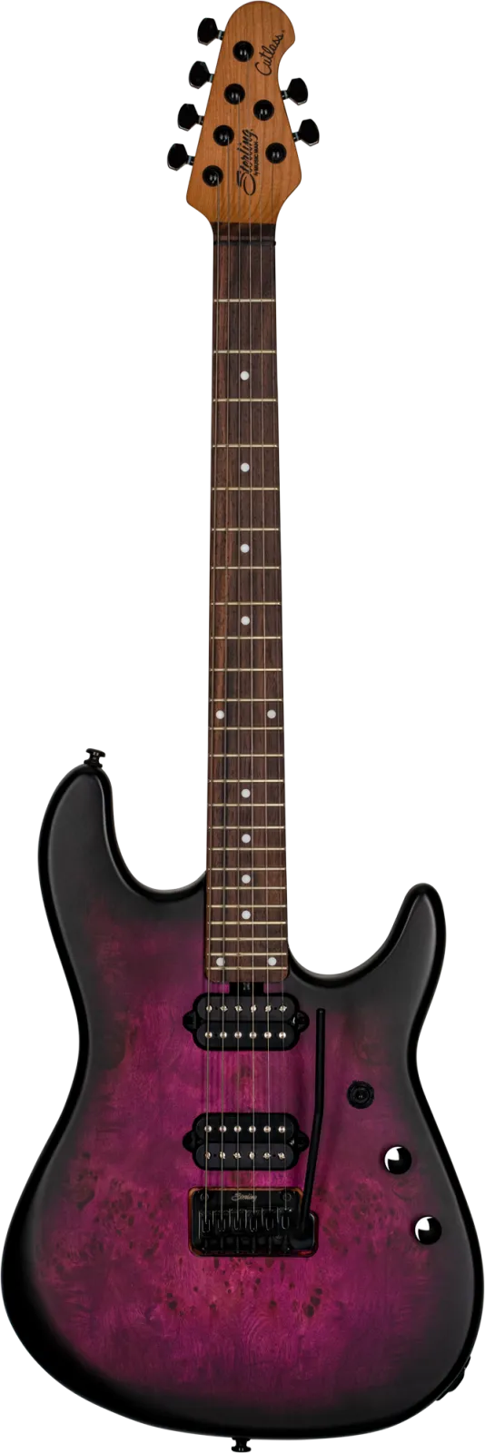 Sterling by Music Man Richardson 6 Cosmic Purple Burst Satin