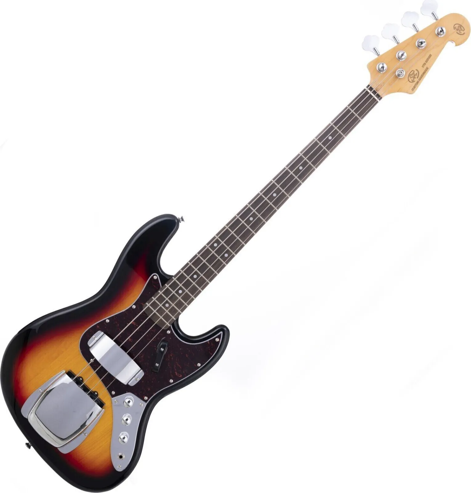 SX SJB62C+ 3-Tone Sunburst Electric Bass Guitar