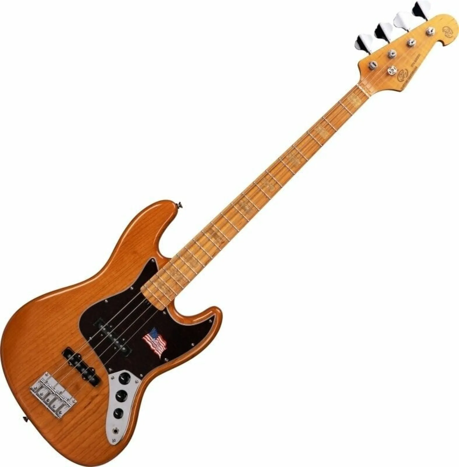 SX SJBLTD4 Vintage Natural Electric Bass Guitar