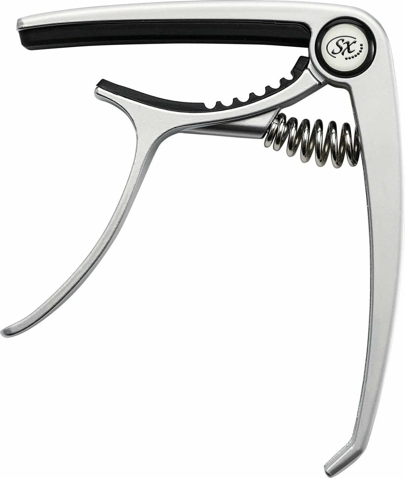 SX SZCP2SL Silver Capo for Acoustic Guitar