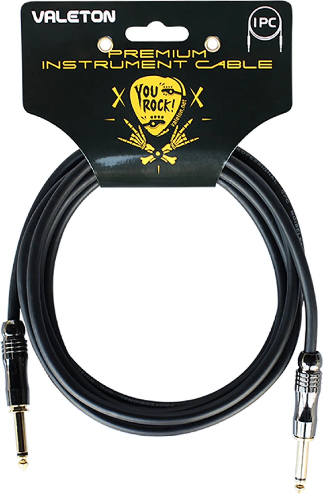 Valeton VGC-3 premium instrument cable 3 m black