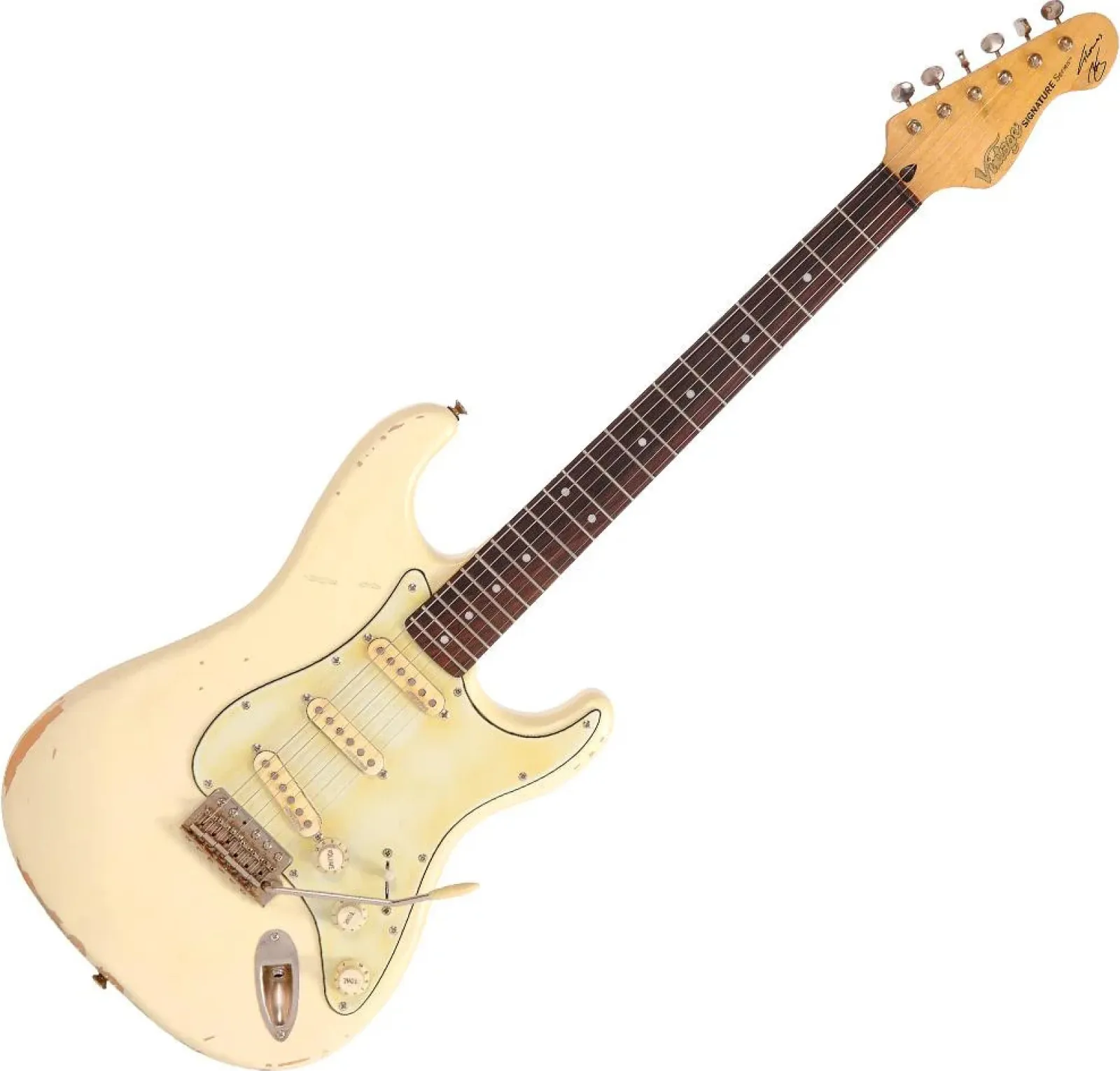 Vintage V6MRTBG Electric Guitar Thomas Blug Model